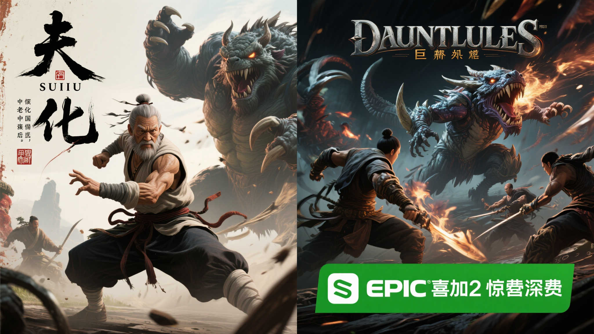 Epic免费放送:《师父》与《巨兽浩劫》双重惊喜!《绝递必达》国区受限 Epic喜加二的惊喜之作: 师父与巨兽浩