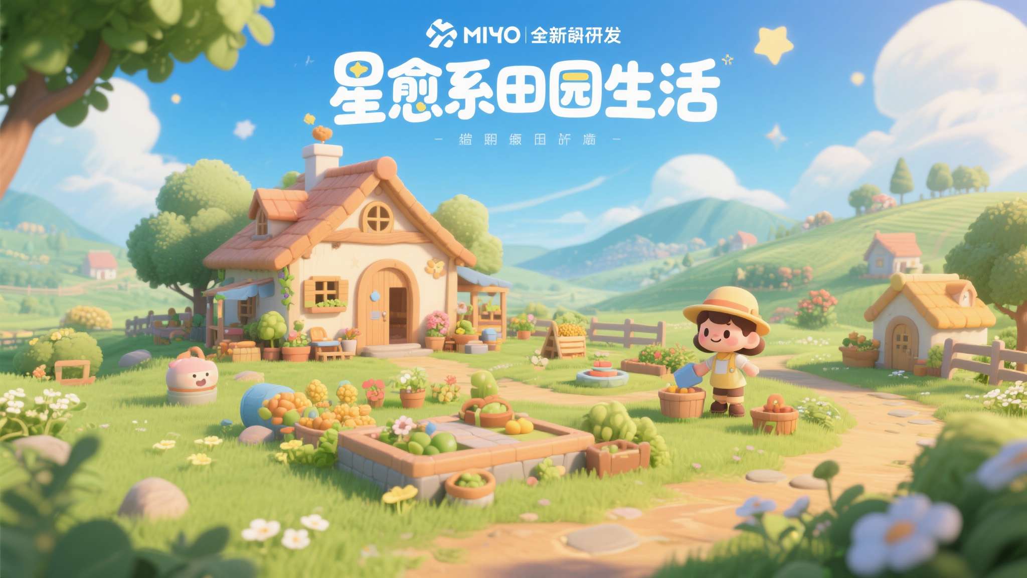 《星布谷地》是米哈游旗下全新研发的模拟经营类游戏，风格清新温暖，主打"治愈系田园
